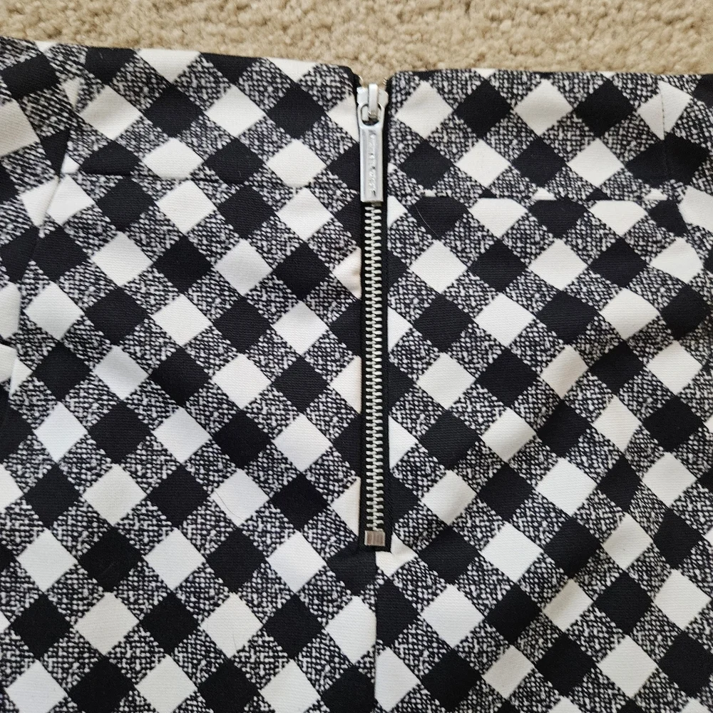 MICHAEL Michael Kors Black and White Checkered Women's Skirt Size 6 Six - Picture 11 of 16